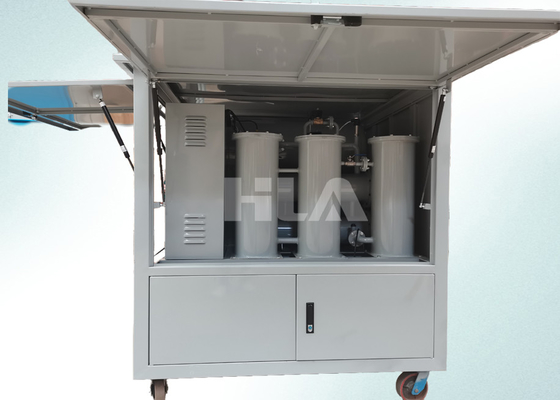 1800-18000 L/h 흐름 PLC 최적 정화를 위한 완전 자동 변압기 오일 필터링 시스템