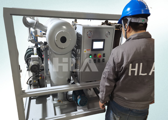 1800-18000 L/h 흐름 PLC 최적 정화를 위한 완전 자동 변압기 오일 필터링 시스템