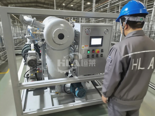 50KW-150KW 파워 오일 정제 기계 산업용에서 600-18000L / 시간 높은 흐름 속도를 위해
